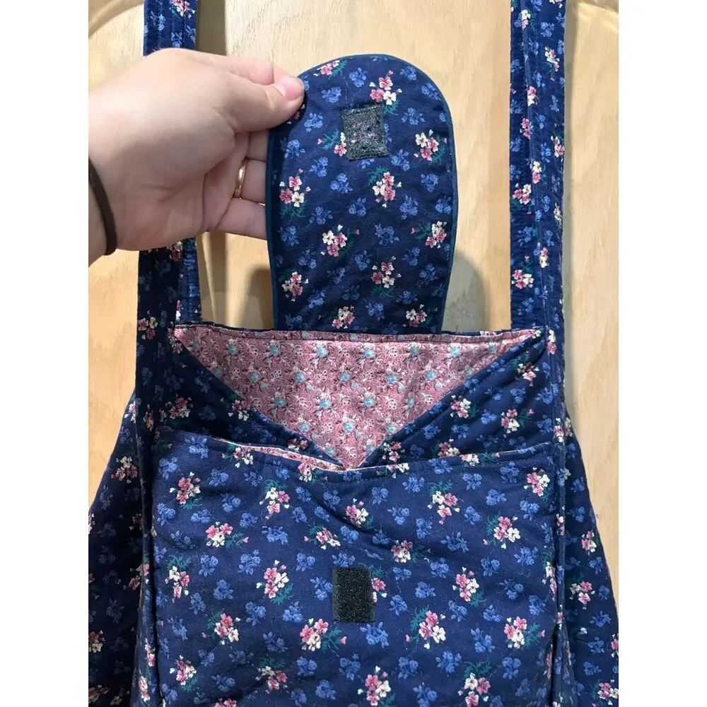 large handmade quilted tote bag *READ
